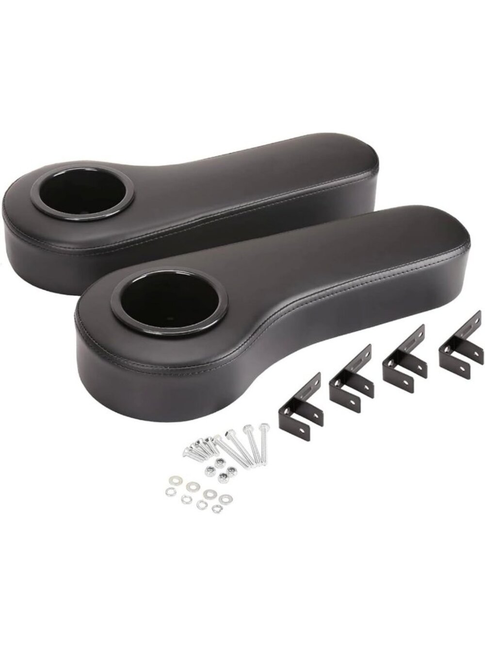 Universal Golf Cart Rear Seat Arm Rests | Easy Install, No Drilling Needed, Fits